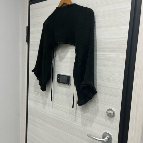 Women's knitted bolero used, black, size M