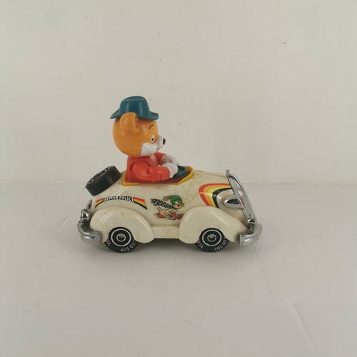 Children's toy car used, vintage 1960, celluloid