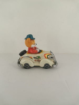 Children's toy car used, vintage 1960, celluloid
