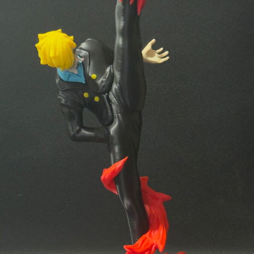 Sanji One Piece figure 39cm with flame effect made to order