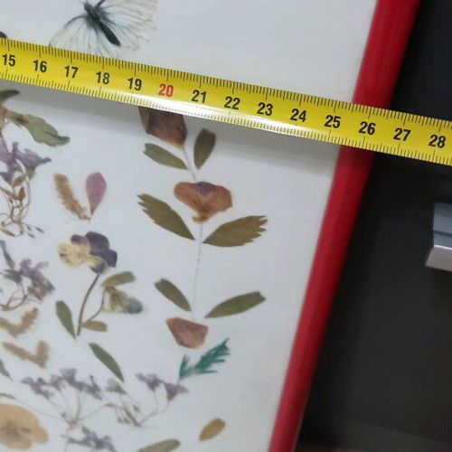 Vintage framed dried flowers 1989 used