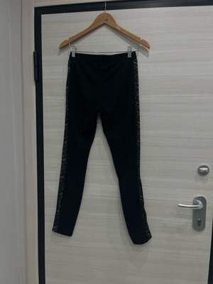 Women's leggings new with lace on the side, black size M