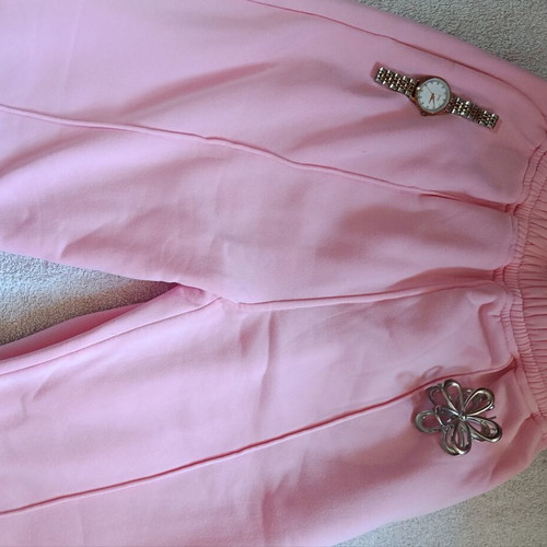 Shein pink joggers new, XS size, warm for cold days