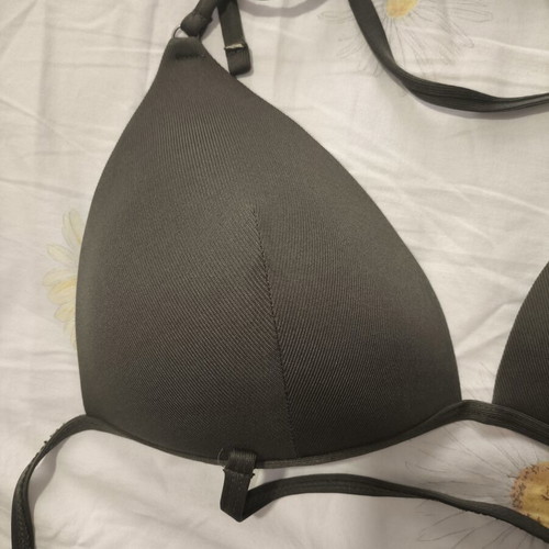 Bikini top like new, olive green, size M