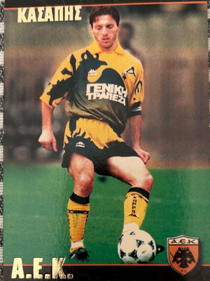 Imago football card AEK Michalis Kasapis 10 used