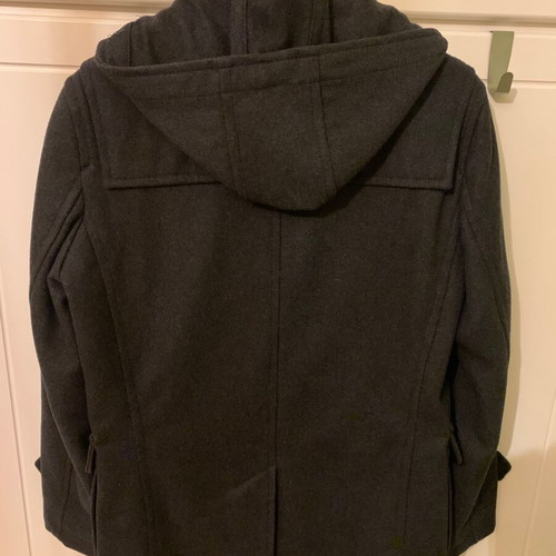 Montgomery men's coat used, black, with hood, size M