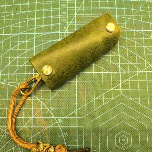 Handmade EDC leather key wallet, custom order