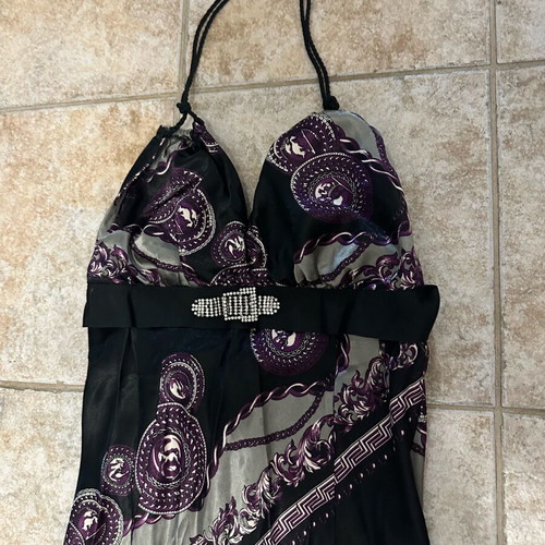 Lynne satin dress multicolored like new, size 2