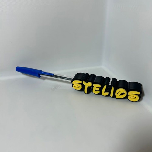 3D Printed Personalized Name Topper for Pen