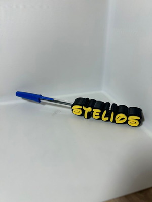 3D Printed Personalized Name Topper for Pen