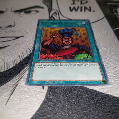 Hamburger Recipe Ritual Spell Card like new