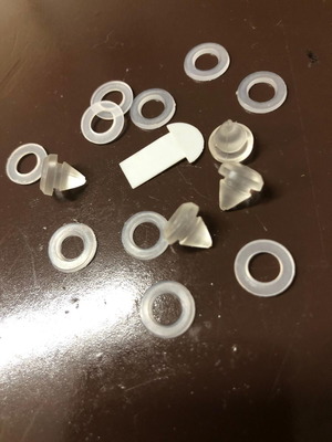 Silicone screws for furniture pack of 4 new, 8x8 mm