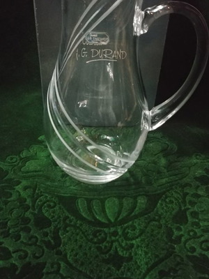 Κανάτα νερού Cristal D'arques J.G. Durand Farandole καινούργια, κρύσταλλο Γαλλίας