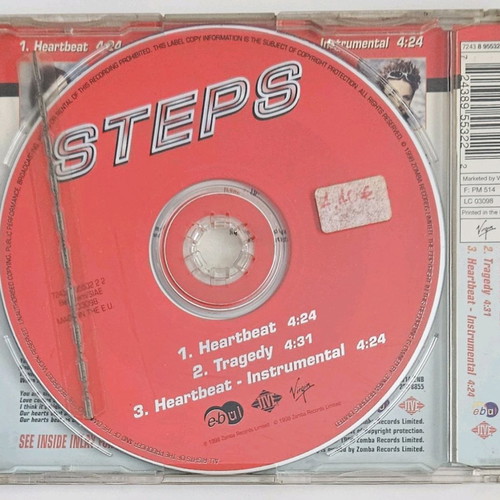 Steps Heartbeat / Tragedy CD Single like new