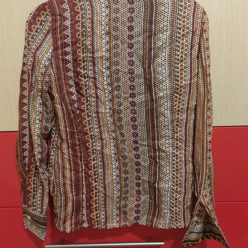 Women's thin shirt size S, like new, brown and orange