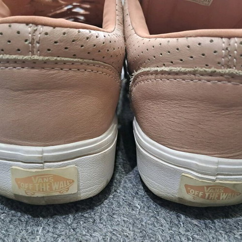 Vans women's leather shoes used pink size 37