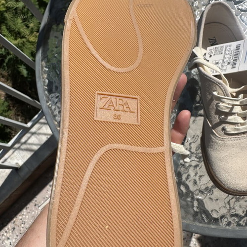 Zara beige boots size 36 new
