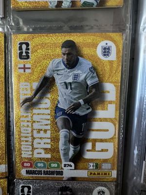Panini Cards Limited Edition Premium Gold Marcus Rashford like new