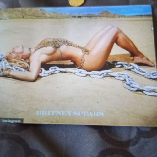 Britney Spears photos used, set of two large prints