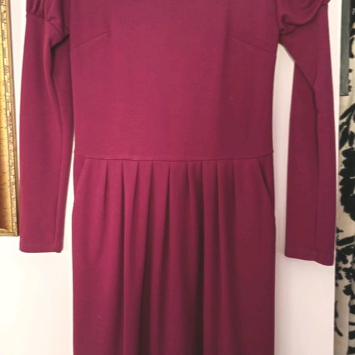 Guy Laroche dress used, purple-burgundy, medium size