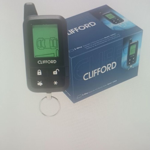 Car alarm 2way with remote Clifford 3305x LCD new