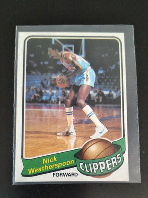 NBA Topps Card 1979 #61 Nick Weatherspoon San Diego Clippers like new