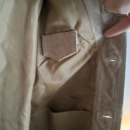Jacket leather beige like new, full leather size M