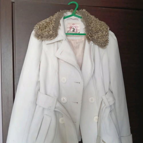 White women's half coat TALLY WEIJL like new, size XL