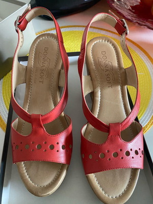 Donna Soft shoes like new, anatomical, size 38, red