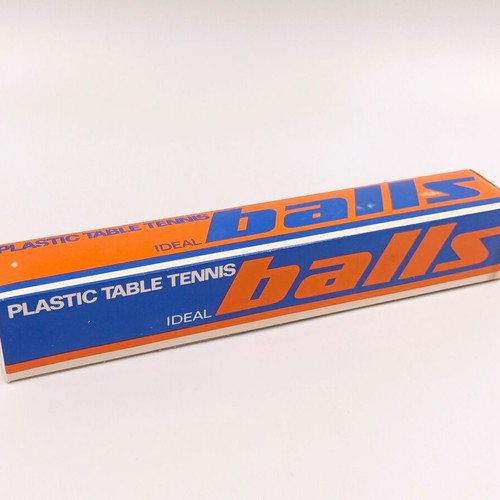 Vintage Ideal Table Tennis Balls Set of 3 New Old Stock