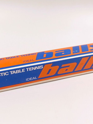Vintage Ideal Table Tennis Balls Set of 3 New Old Stock