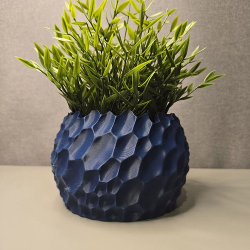 3D printed planter blue dark, like new, indoor use
