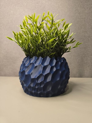 3D printed planter blue dark, like new, indoor use