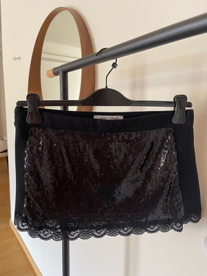 Zic Zac sequin skirt size M new, black