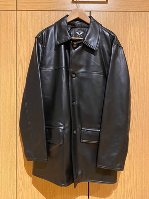 Emporio Armani leather jacket new, size XL, black