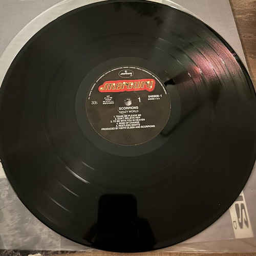 Scorpions Crazy World vinyl record used, rock