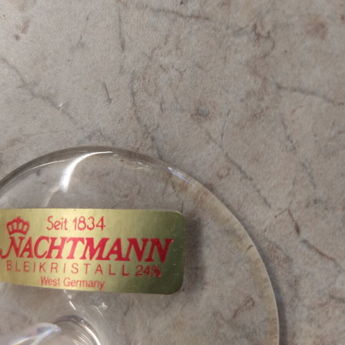Vintage Nachtmann crystal champagne glasses set of 12, like new