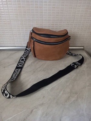 Crossbody bag like new, beige-brown