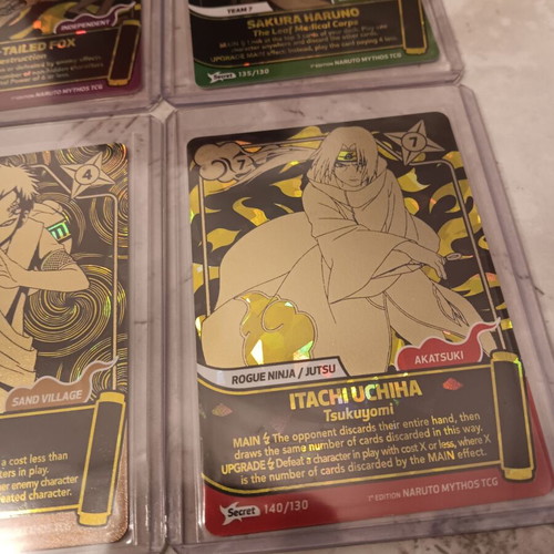 Naruto Mythos Full Secret Rare Card Set 10 Cards New