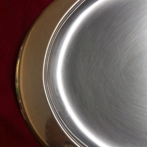 Serving platter used with gold detail Vianox 18/10 46x30 cm