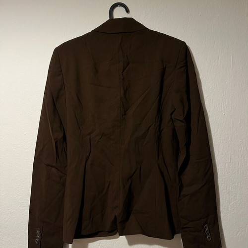 Hugo Boss women blazer used, wool, size 34, brown and black