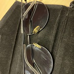 Sunglasses used with black thin frame