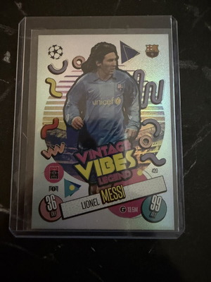 Lionel Messi Vintage Vibes κάρτα Topps