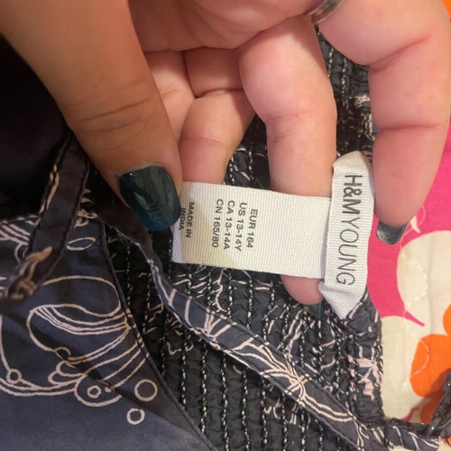 H&M dress multicolored like new, size XXS