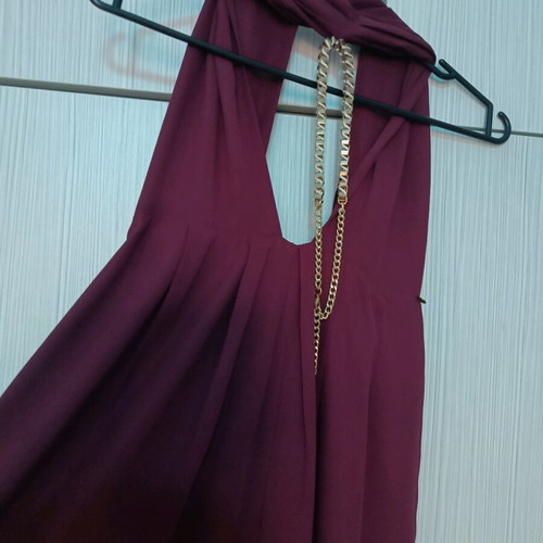 Burgundy jumpsuit toi&moi