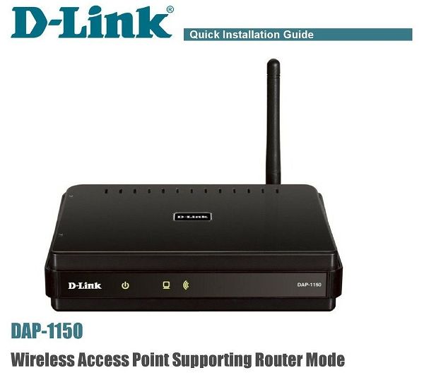  D-Link DAP-1150 Wireless N 150 Wireless Access Point