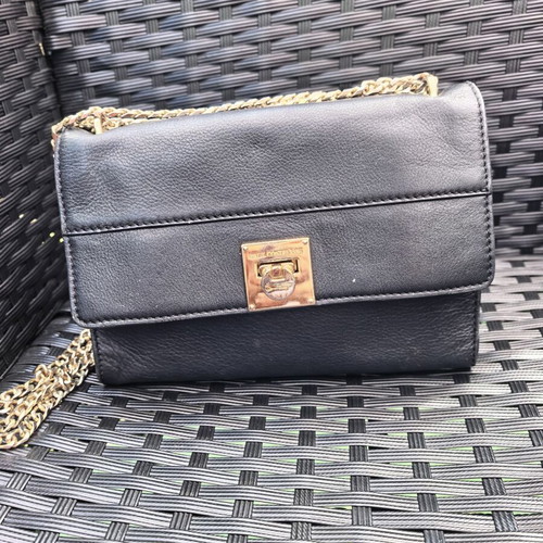 Paul Costelloe handbag used, black natural leather