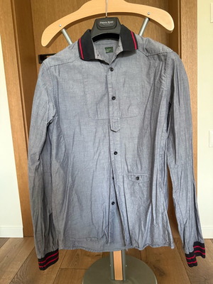 Мъжка спортна риза размер S, сив модел