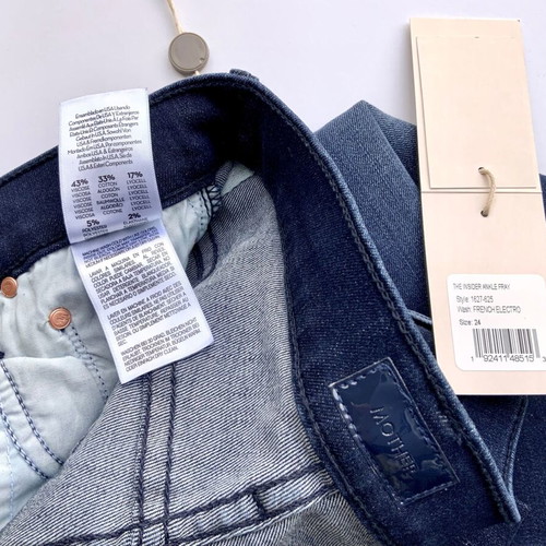 Mother The Insider ankle fray jeans new, dark blue, size 24