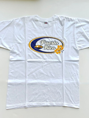 T-shirt PUERTO RICO Fruit of the Loom ανδρικό μέγεθος L καινούργιο άσπρο